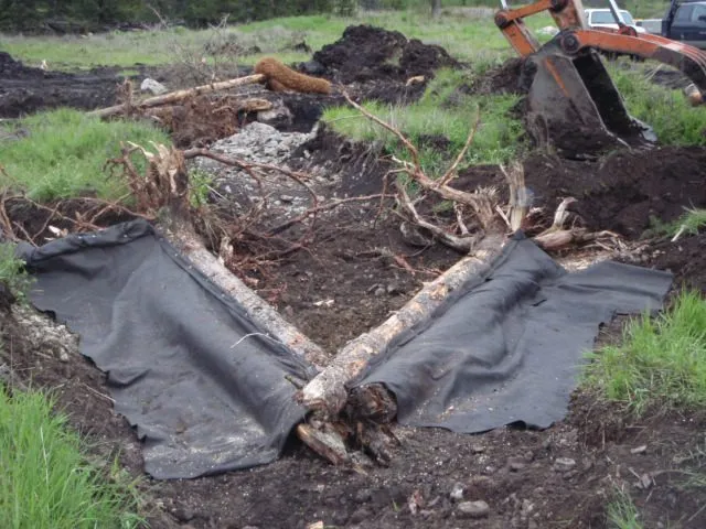 Structure placement along a stabilized streambank Structure placement along a stabilized streambank