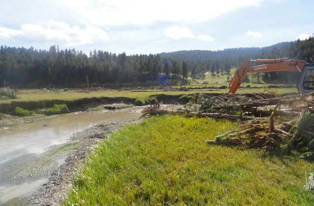 Stream Restoration by Glacier Excavating